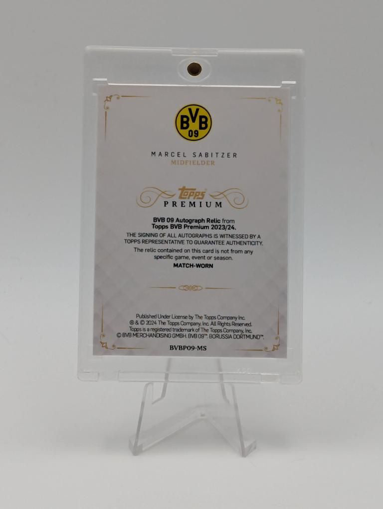 Marcel Sabitzer - Borussia Dortmund - Topps Premium Dortmund 2024 - Auto/Relic - 3/5