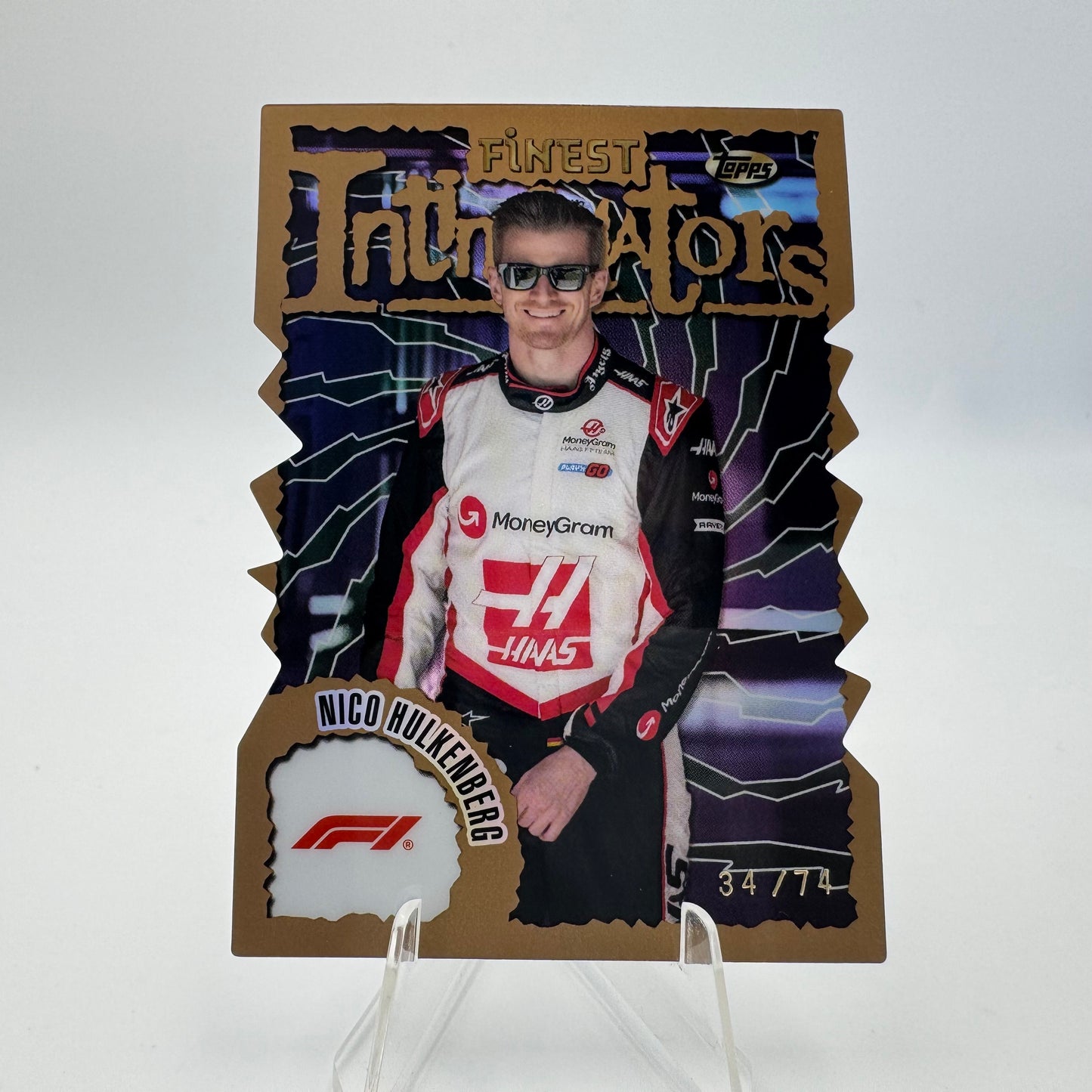 Nico Hulkenberg - Haas - Topps Finest F1 2024 - Die Cut 34/74