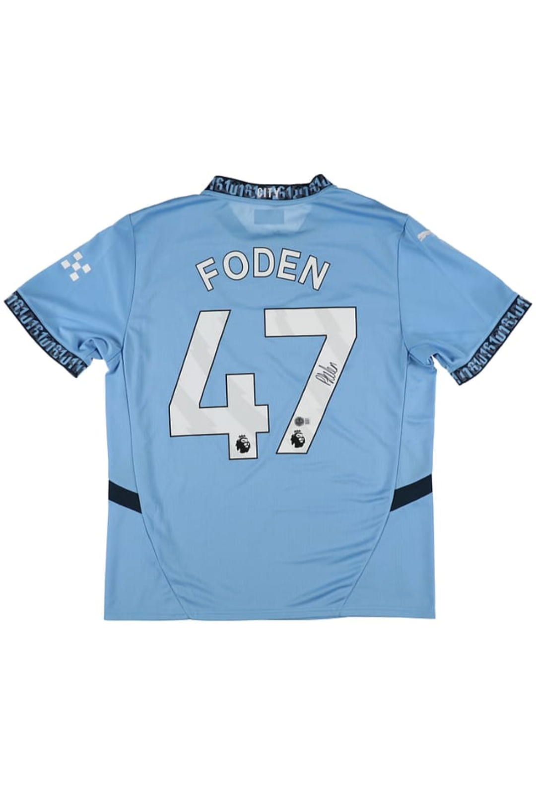 Maillot Signé par Phil Foden - Manchester City - Certificat Beckett