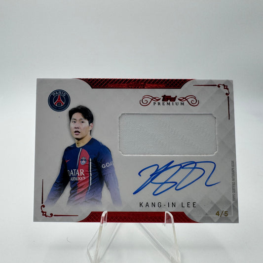 Kang-In Lee - Paris Saint Germain - Topps Premium PSG 2024 - Auto/Relic - 4/5