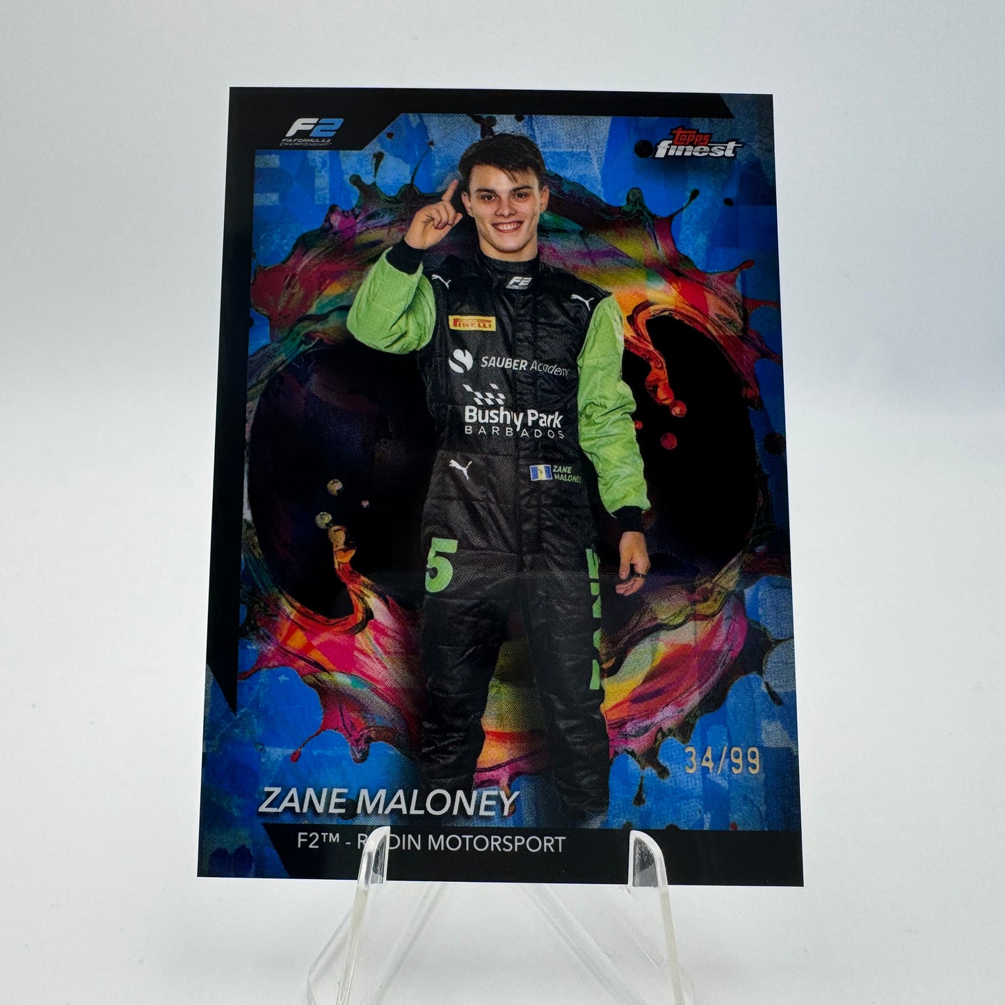 Zane Maloney - Rodin Motorsport - Topps Finest F1 2024 - 34/99