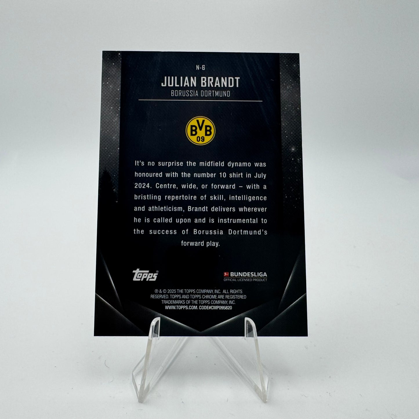 Julian Brandt - Borussia Dortmund - Topps Midnight Bundesliga 24-25 - 21/25