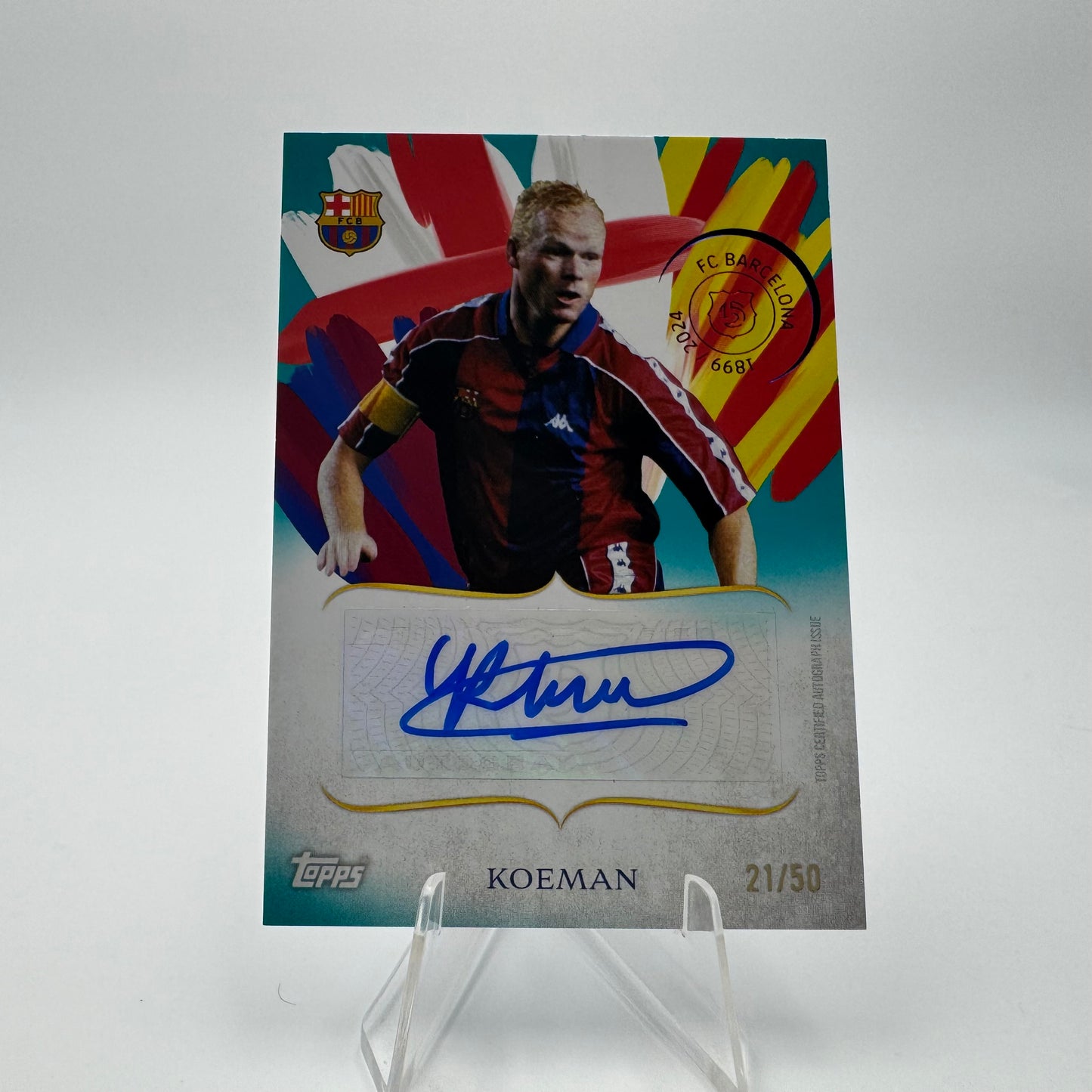 Koeman - FC Barcelona - Topps Barcelona 125 - Auto - 21/50