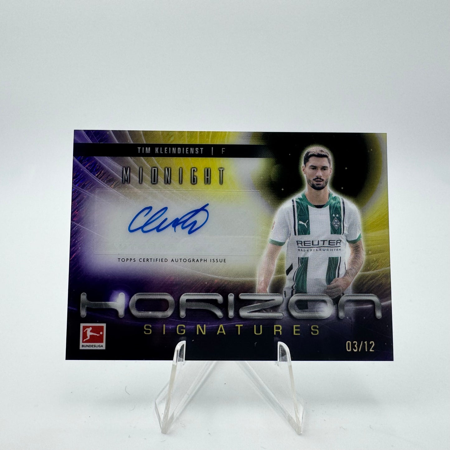 Tim Kleindienst - Borussia Mönchengladbach - Topps Midnight Bundesliga 24-25 - Autograph - 03/12