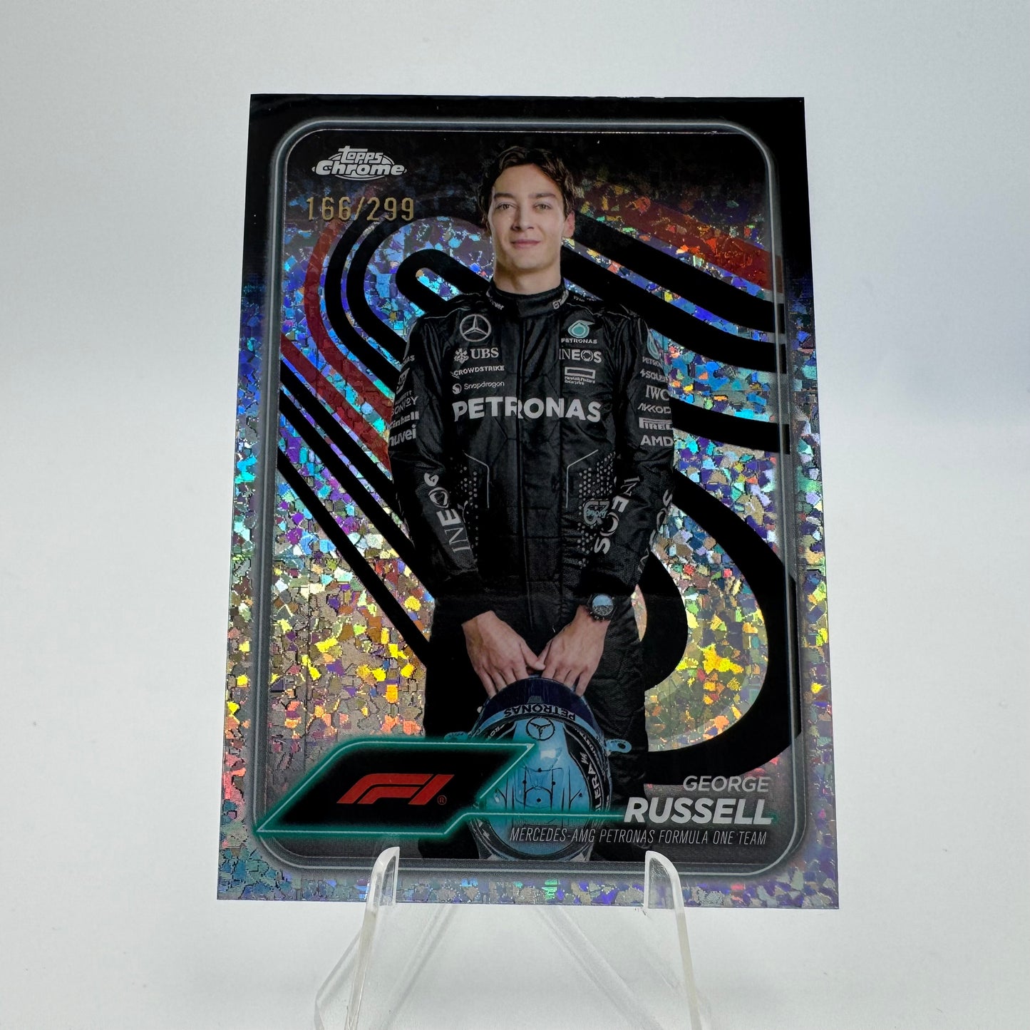 George Russell - Mercedes - Topps Chrome F1 2024 - 166/299
