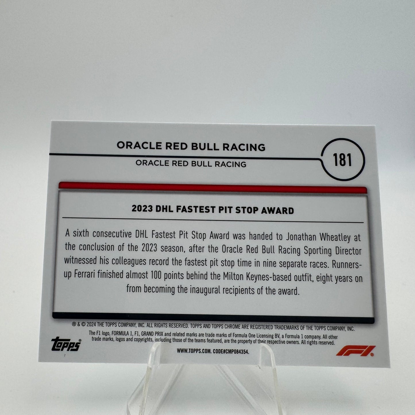 Red Bull - Topps Chrome F1 2024 - 085/150