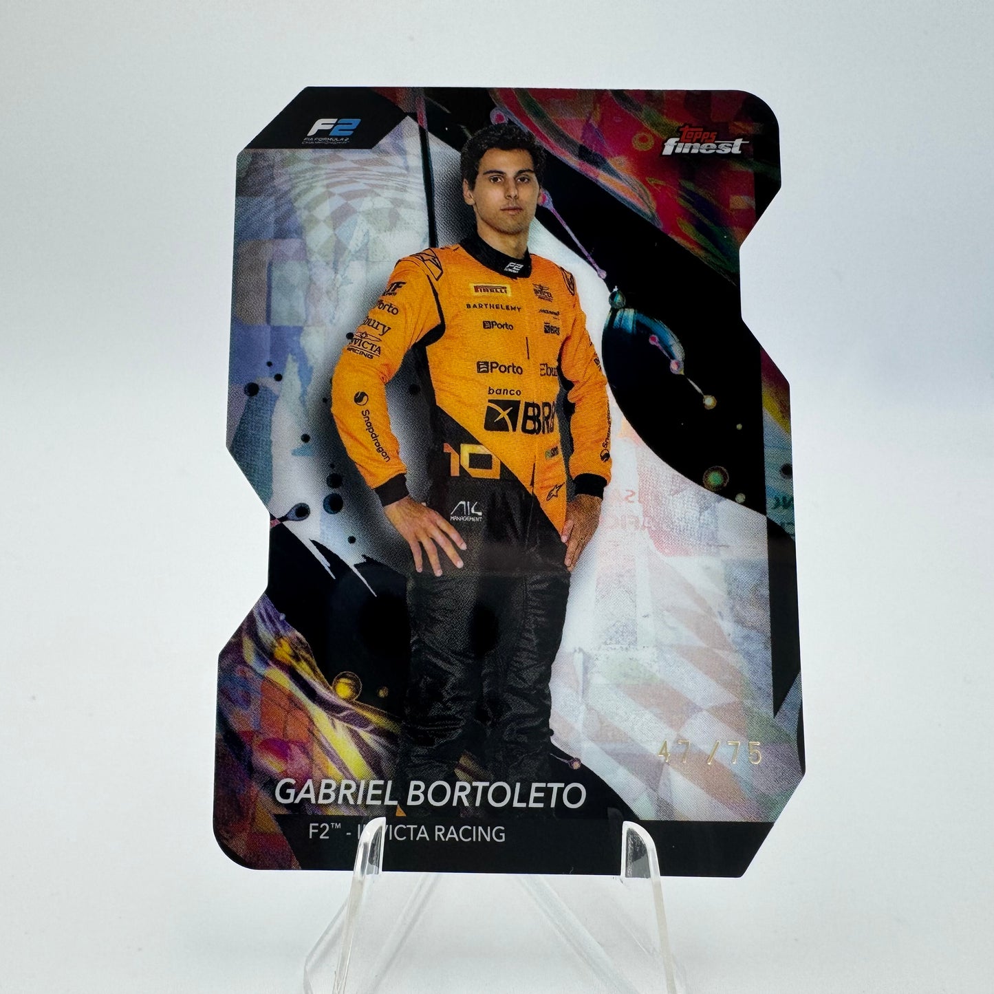Gabriel Bortoleto - Invicta Racing - Topps Finest F1 2024 - Die Cut 47/75