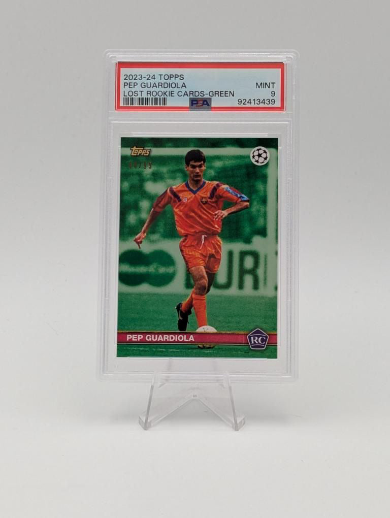 Pep Guardiola RC - FC Barcelona - Topps Lost Rookie - PSA 9 - 44/99