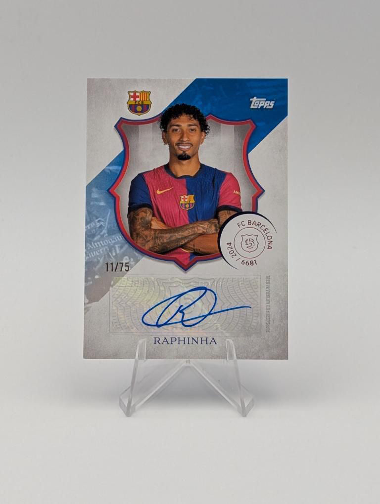 Raphinha - FC Barcelona - Topps Barcelona 125 - Auto - 11/75