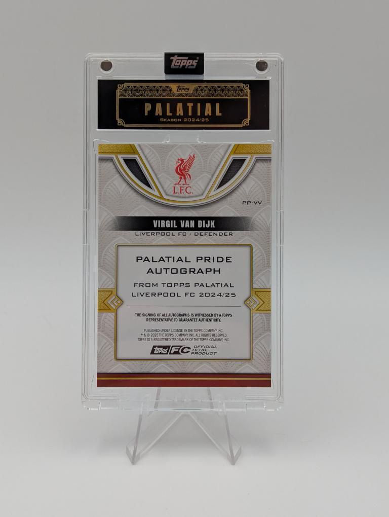 Virgil Van Dijk - Liverpool - Topps Liverpool Palatial - Auto 1/5