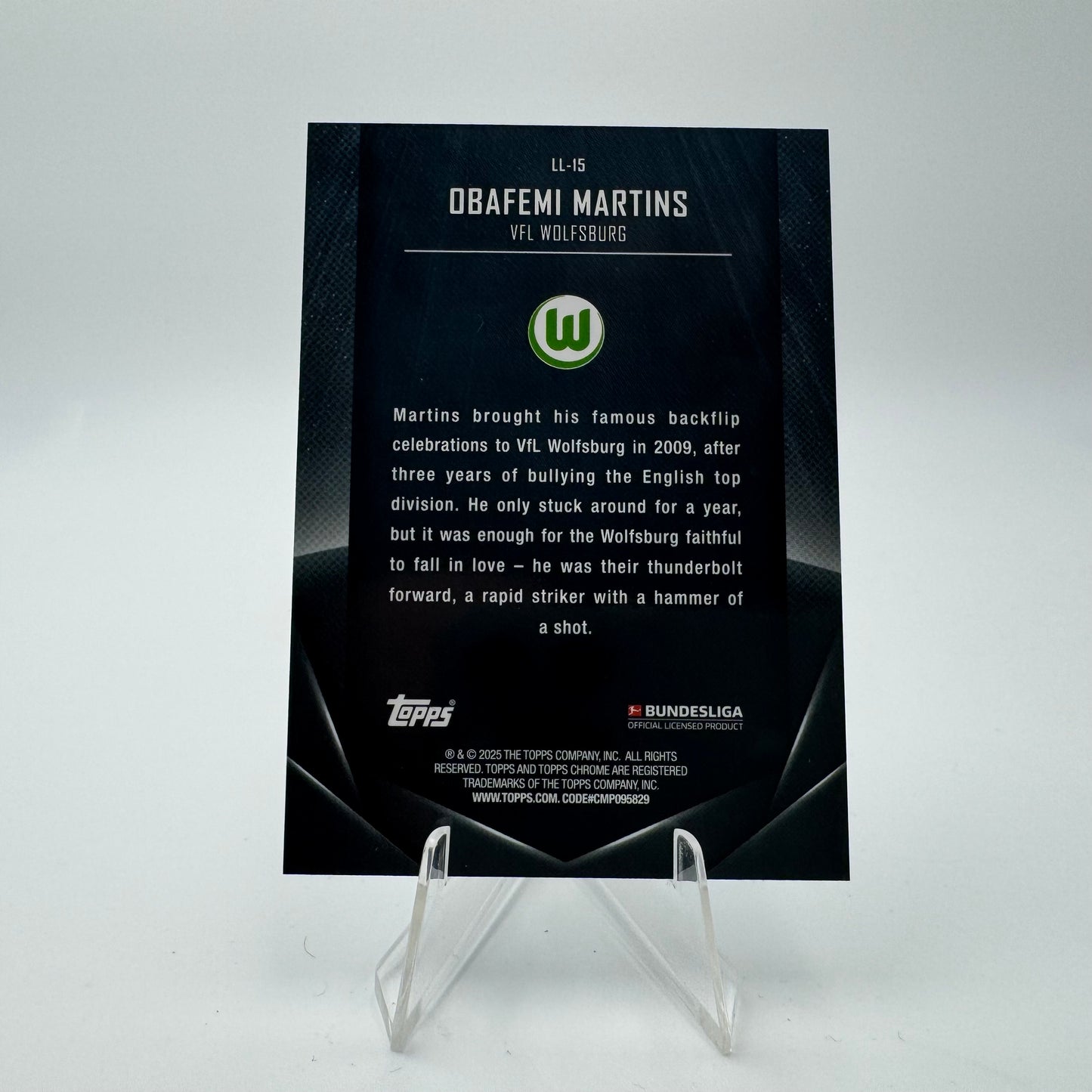 Obafemi Martins - VFL Wolfsburg - Topps Midnight Bundesliga 24-25 - 05/25