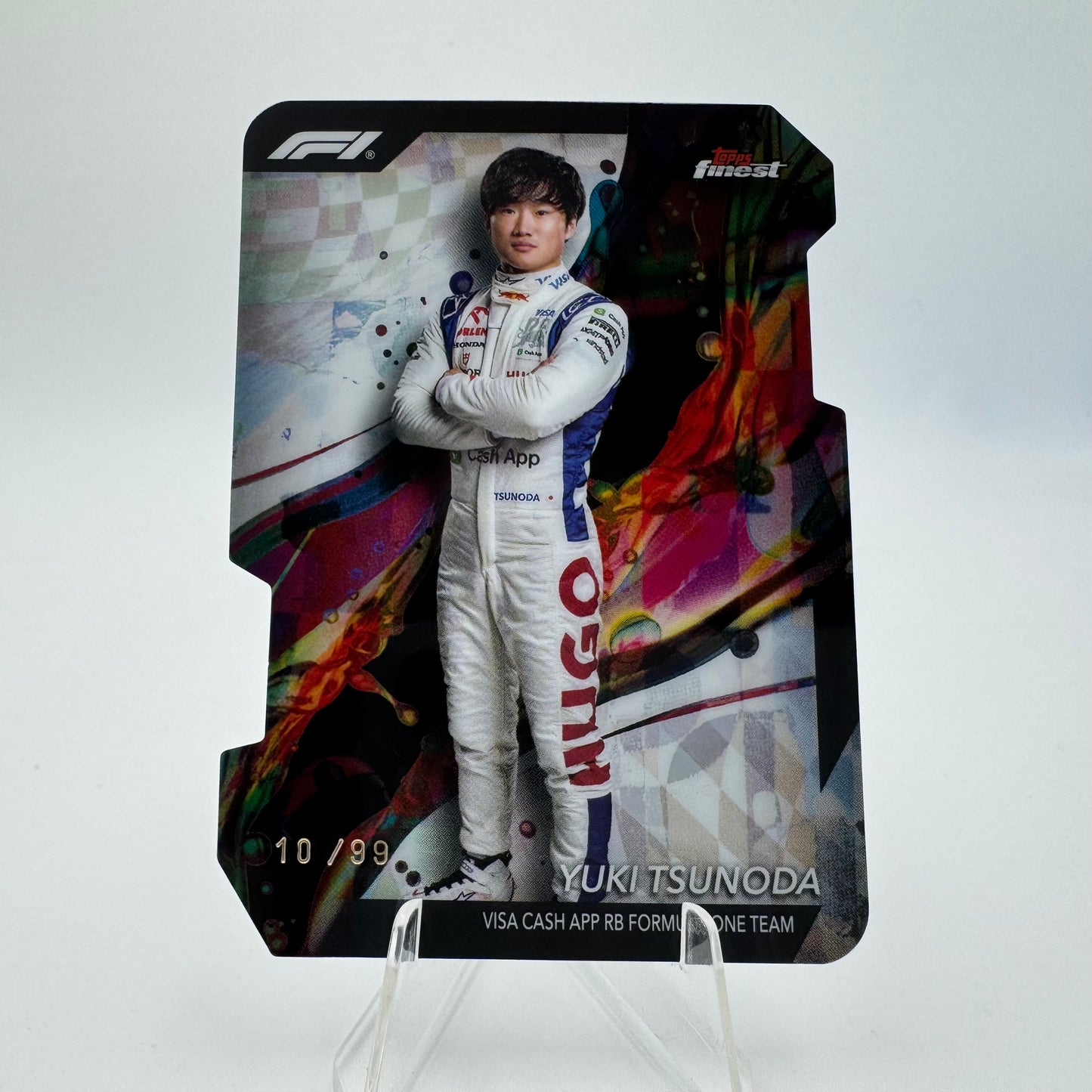 Yuki Tsunoda - Visa Cash APP RB - Topps Finest F1 2024 - Die Cut 10/99
