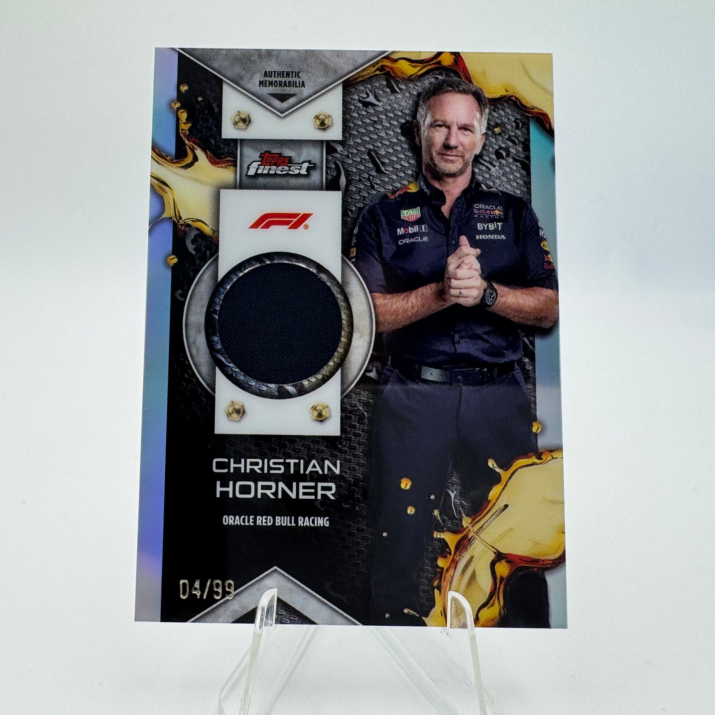 Christian Horner - Red Bull - Topps Finest F1 2024 - Relic 04/99