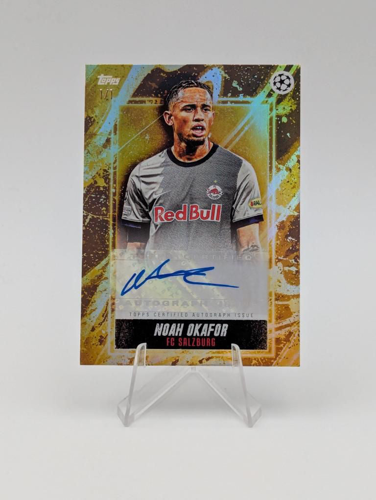 Noah Okafor - FC Red Bull Salzburg - Topps Gold 2023 - Auto - 1 of 1