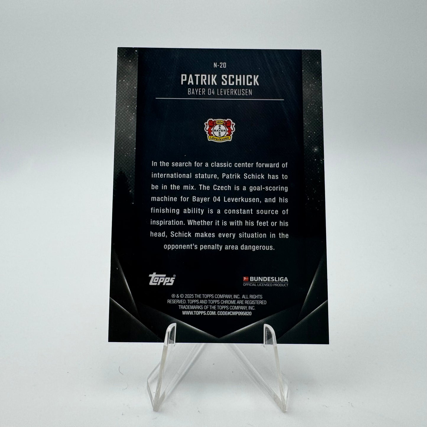 Patrik Schick - Bayer 04 Leverkusen - Topps Midnight Bundesliga 24-25 - One of One