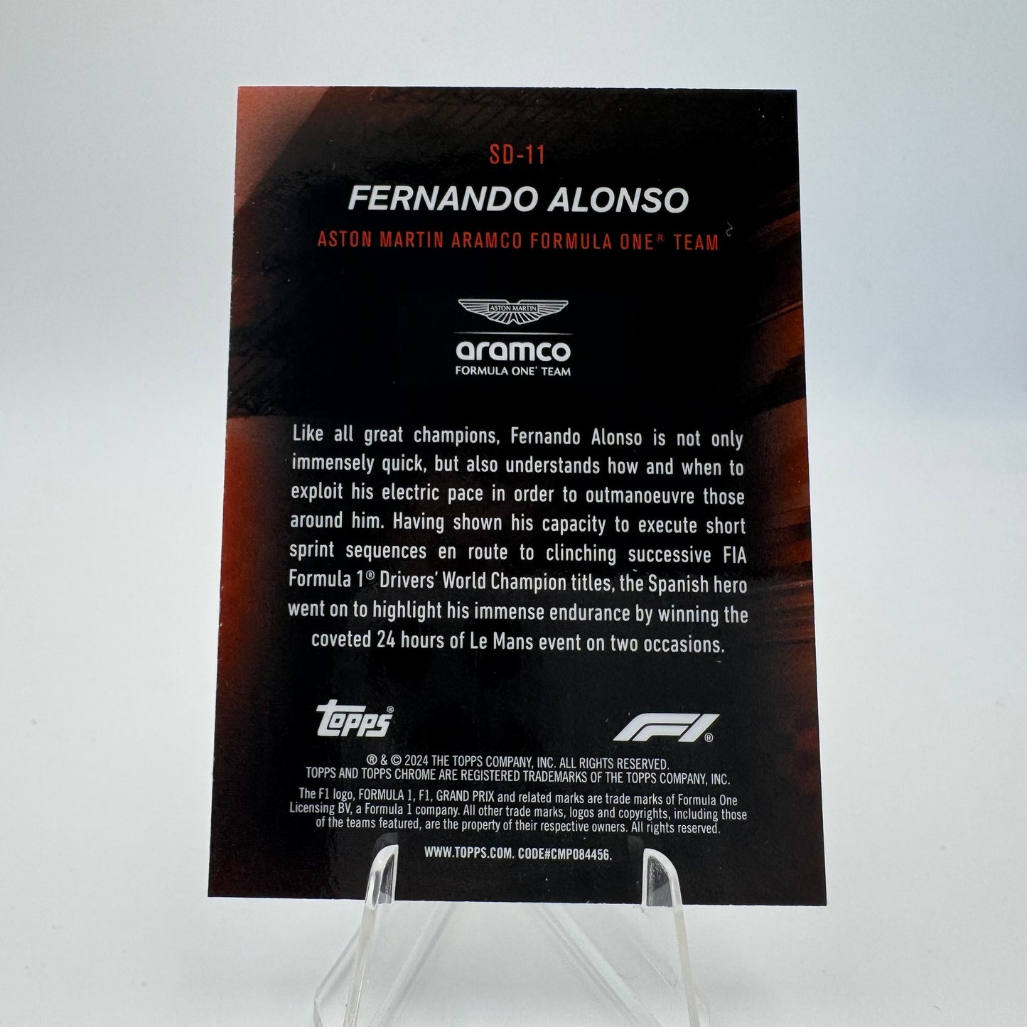 Fernando Alonso - Aston Martin - Topps Chrome F1 2024 - 96/99