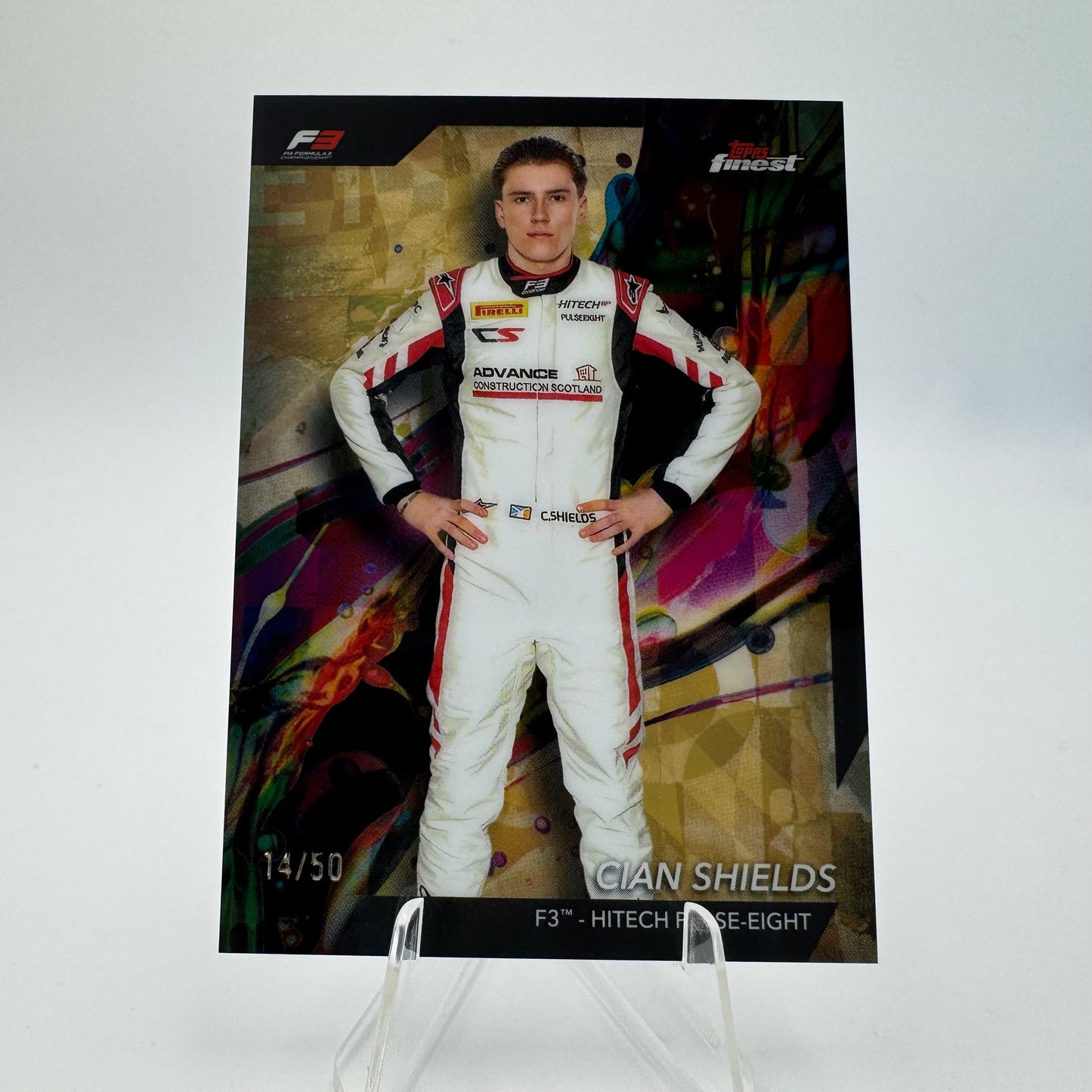 Cian Shields - Hitech Pulse-Eight - Topps Finest F1 2024 - 14/50