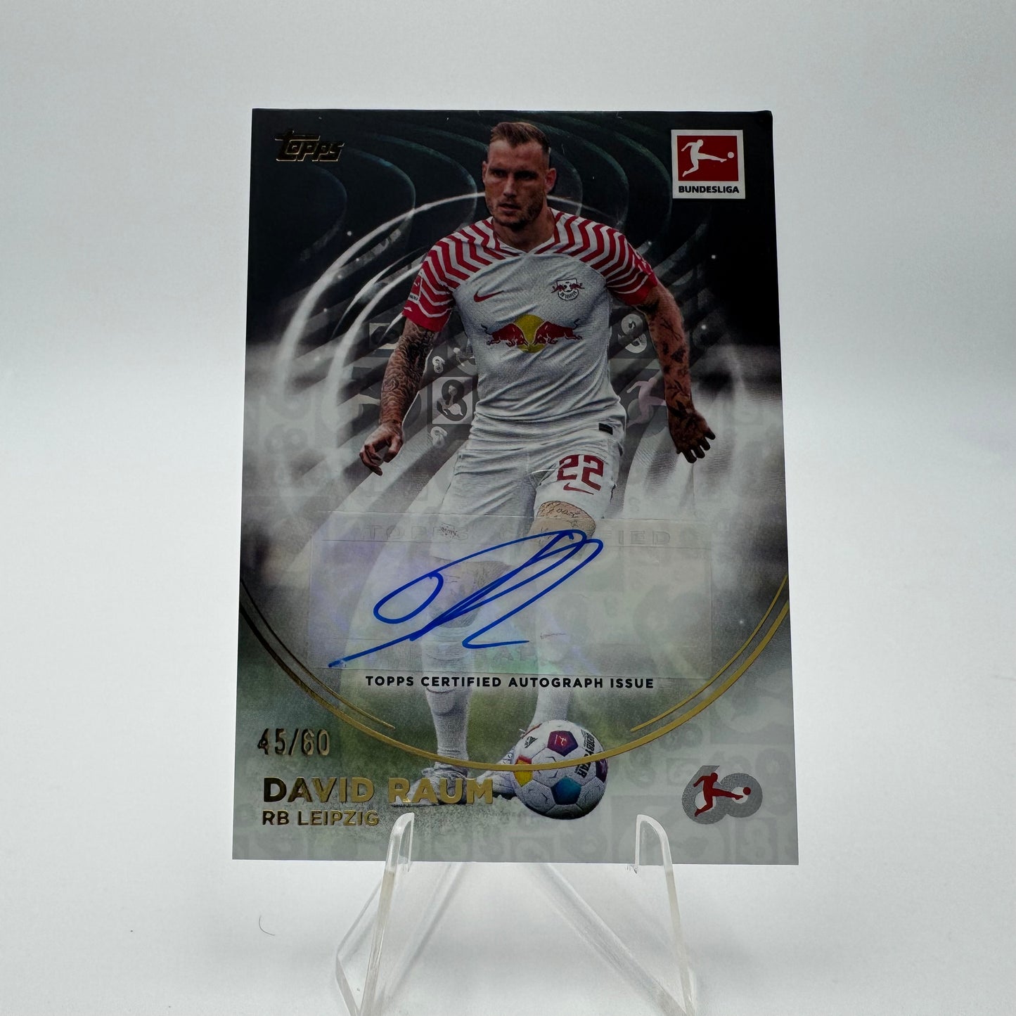 David Raum - RB Leipzig - Topps Bundesliga 60 Years Collection - Auto - 45/60