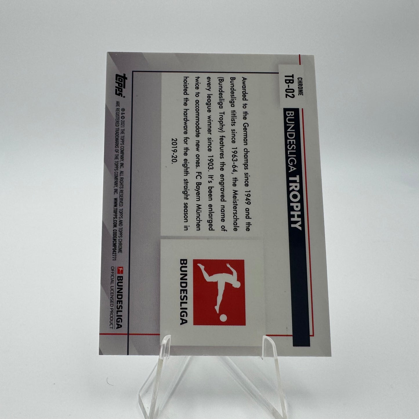 Bundesliga Trophy - Topps Chrome Bundesliga 2021 - SP