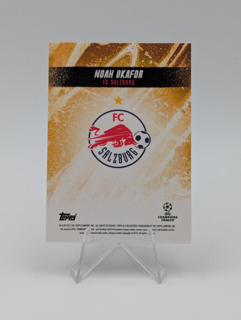 Noah Okafor - FC Red Bull Salzburg - Topps Gold 2023 - Auto - 1 of 1