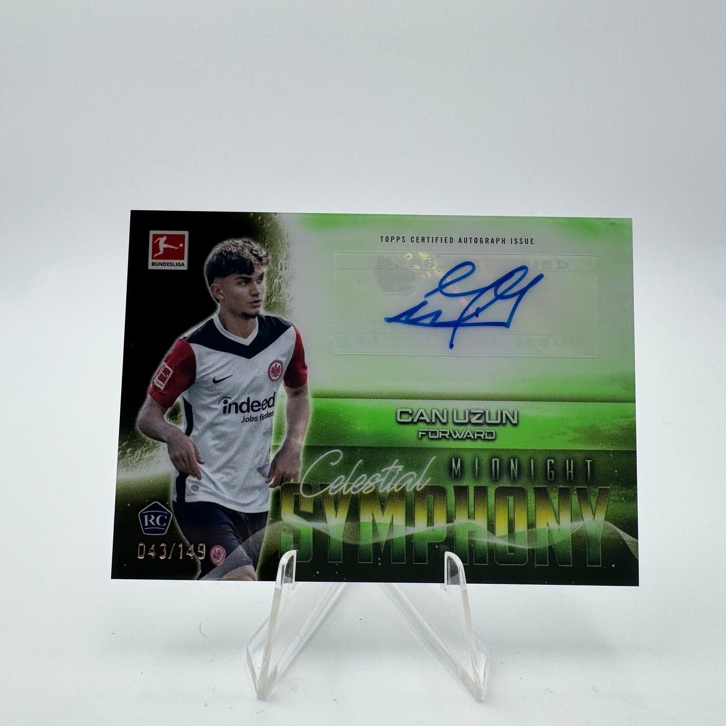 Can Uzun RC - Eintracht Frankfurt - Topps Midnight Bundesliga 24-25 - Autograph - 043/149