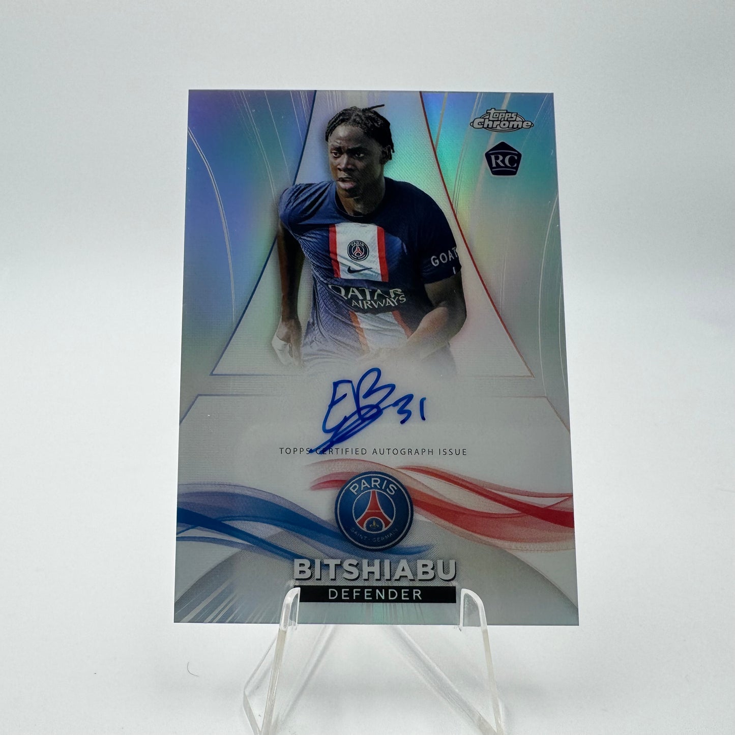 Bitshiabu RC - Paris Saint Germain - Topps Chrome PSG - Auto - 69/75