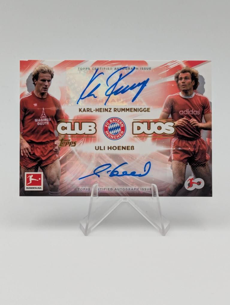 Rummenigge & Hoeness - FC Bayern Munchen - Topps Bundesliga 60 Years Anniversary - Dual Auto