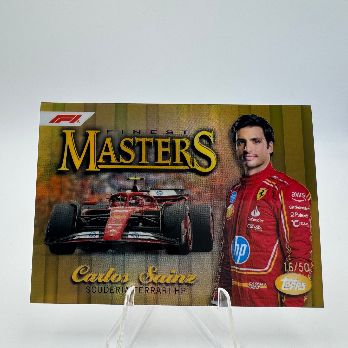Carlos Sainz - Ferrari - Topps Finest F1 2024 - 16/50