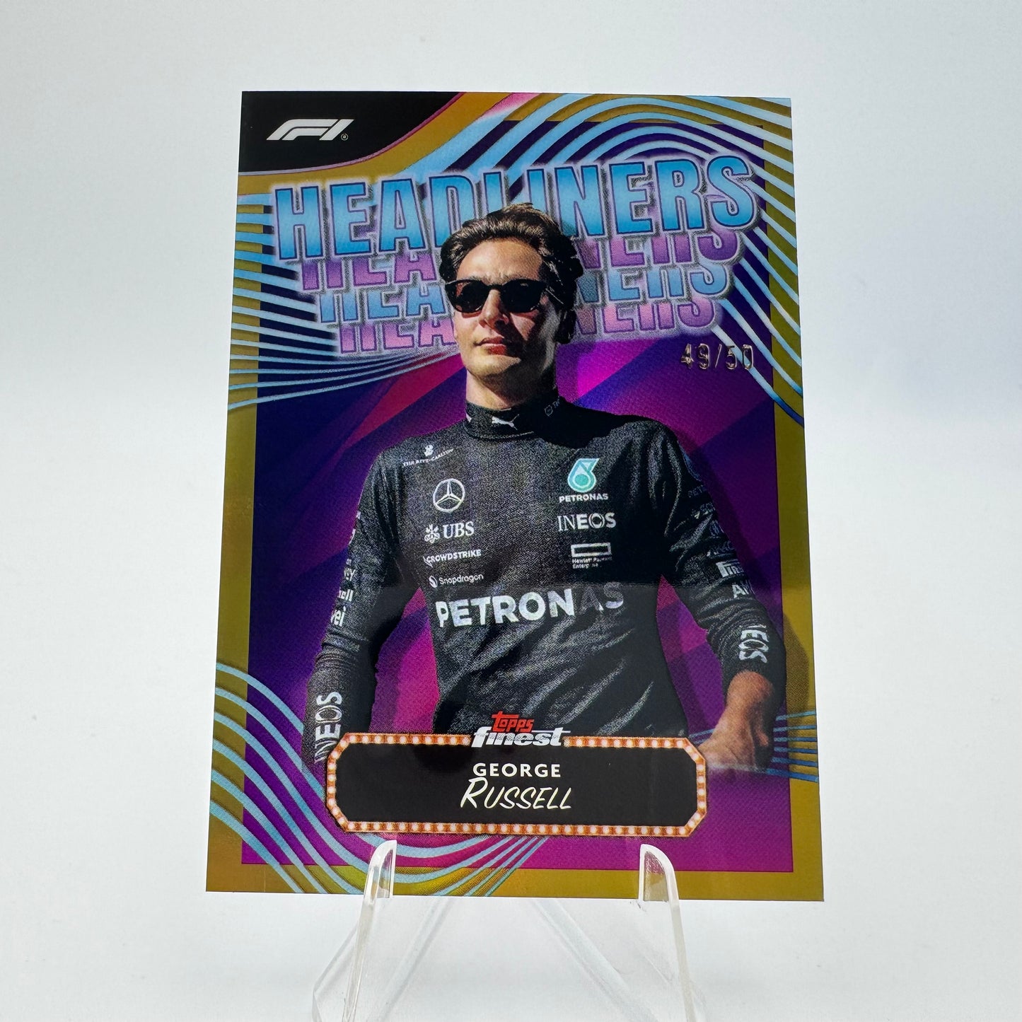 George Russell - Mercedes - Topps Finest F1 2024 - 49/50