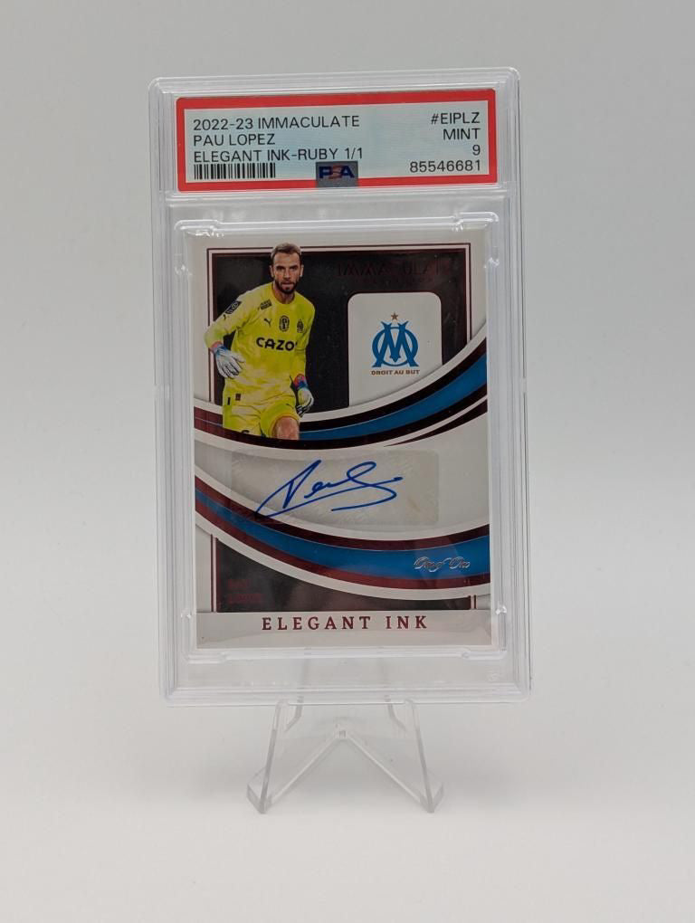 Pau Lopez - Olympique de Marseille - Panini Immaculate 22/23 - Auto - 1 of 1
