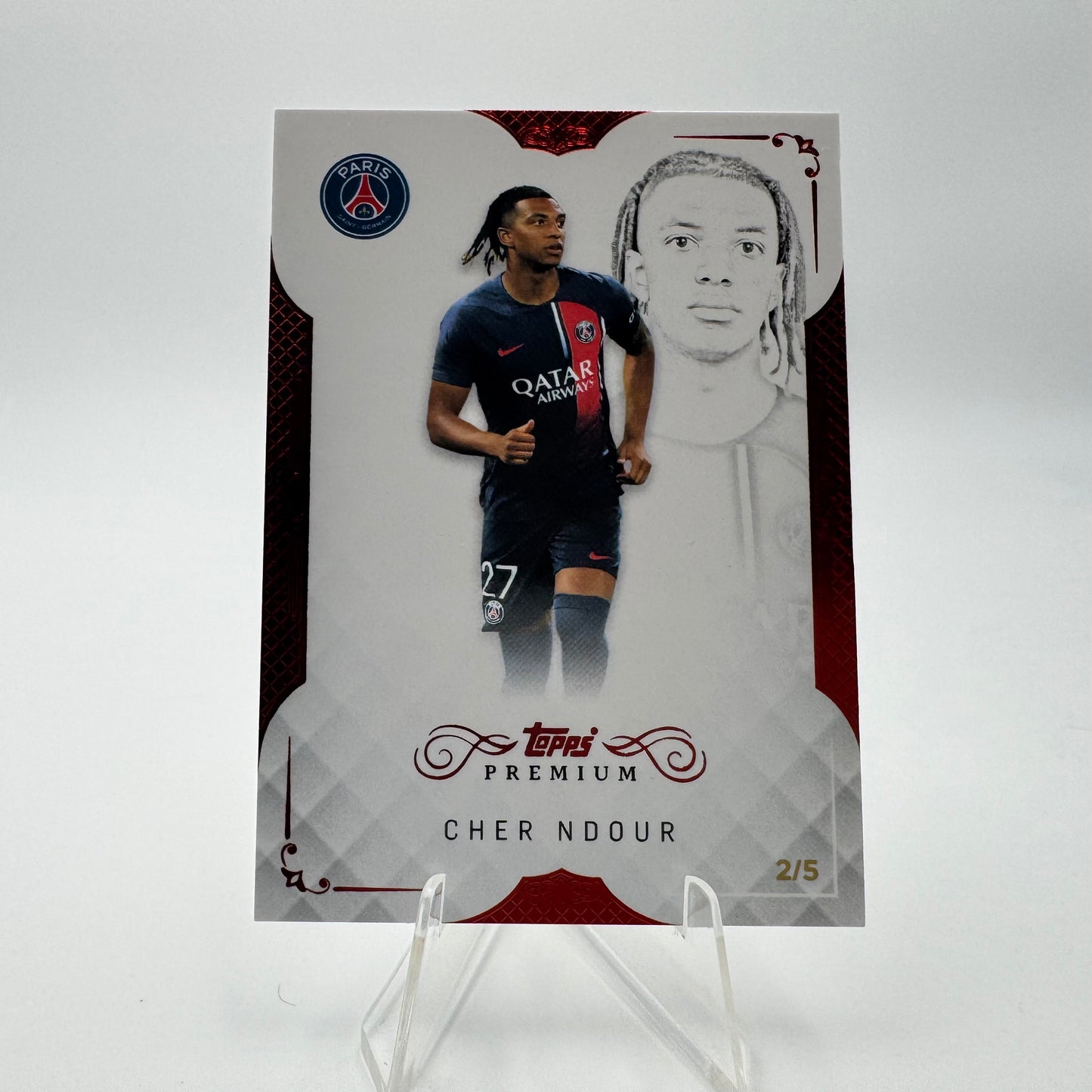 Cher Ndour - Paris Saint Germain - Topps Premium PSG 2024 - 2/5