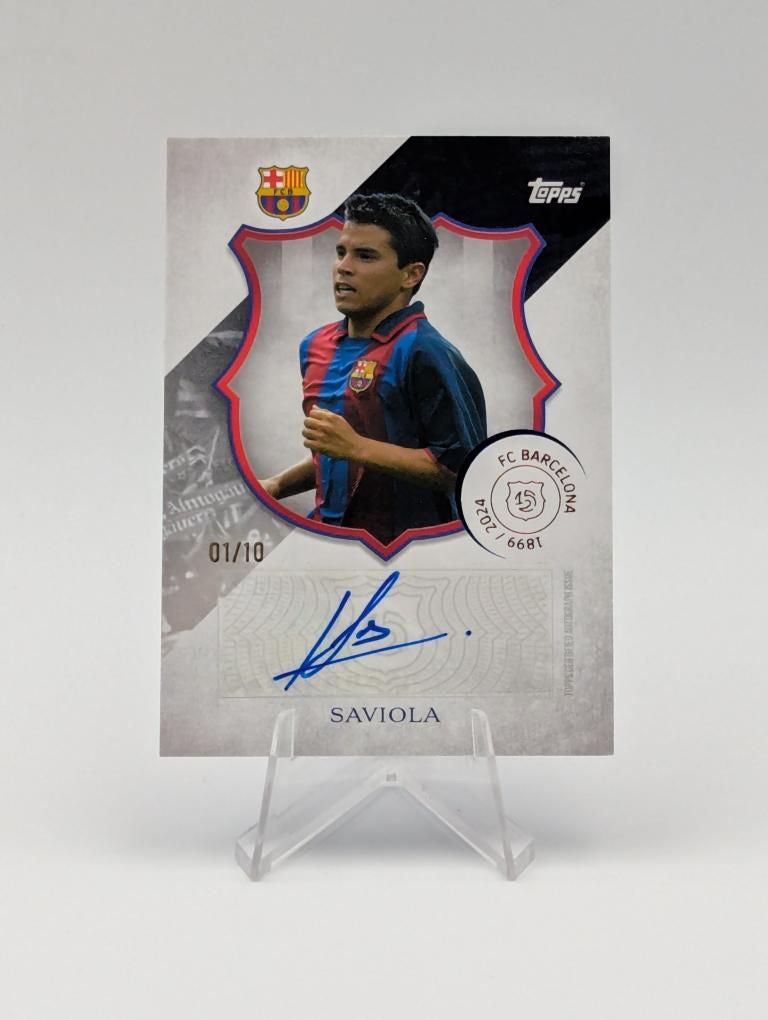 Saviola  - FC Barcelona - Topps Barcelona 125 - Auto - 01/10