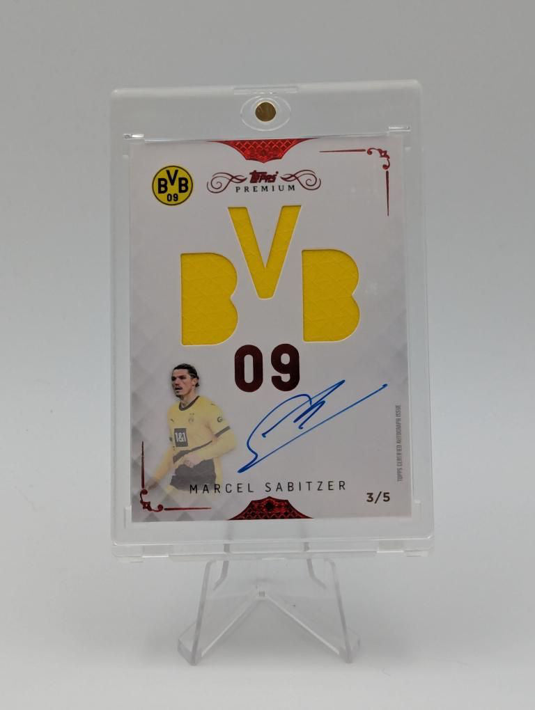 Marcel Sabitzer - Borussia Dortmund - Topps Premium Dortmund 2024 - Auto/Relic - 3/5