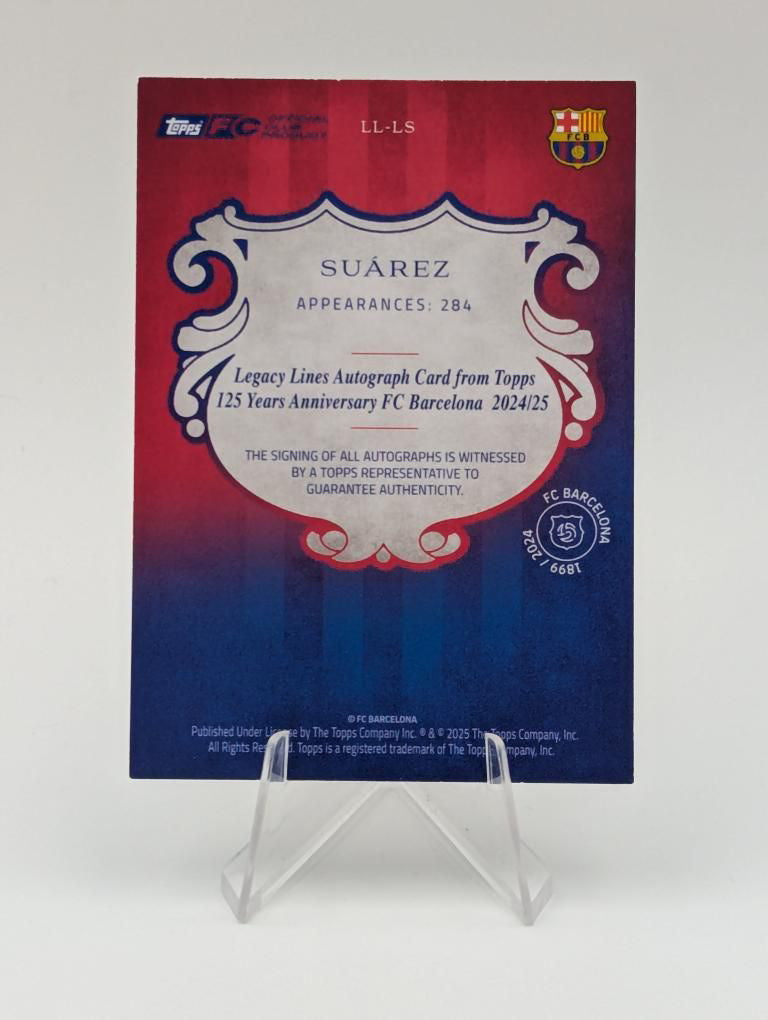 Suarez  - FC Barcelona - Topps Barcelona 125 - Auto - 1 of 1