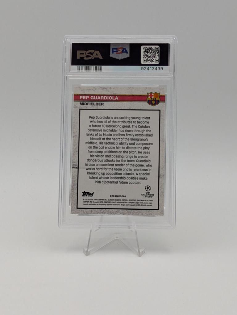 Pep Guardiola RC - FC Barcelona - Topps Lost Rookie - PSA 9 - 44/99