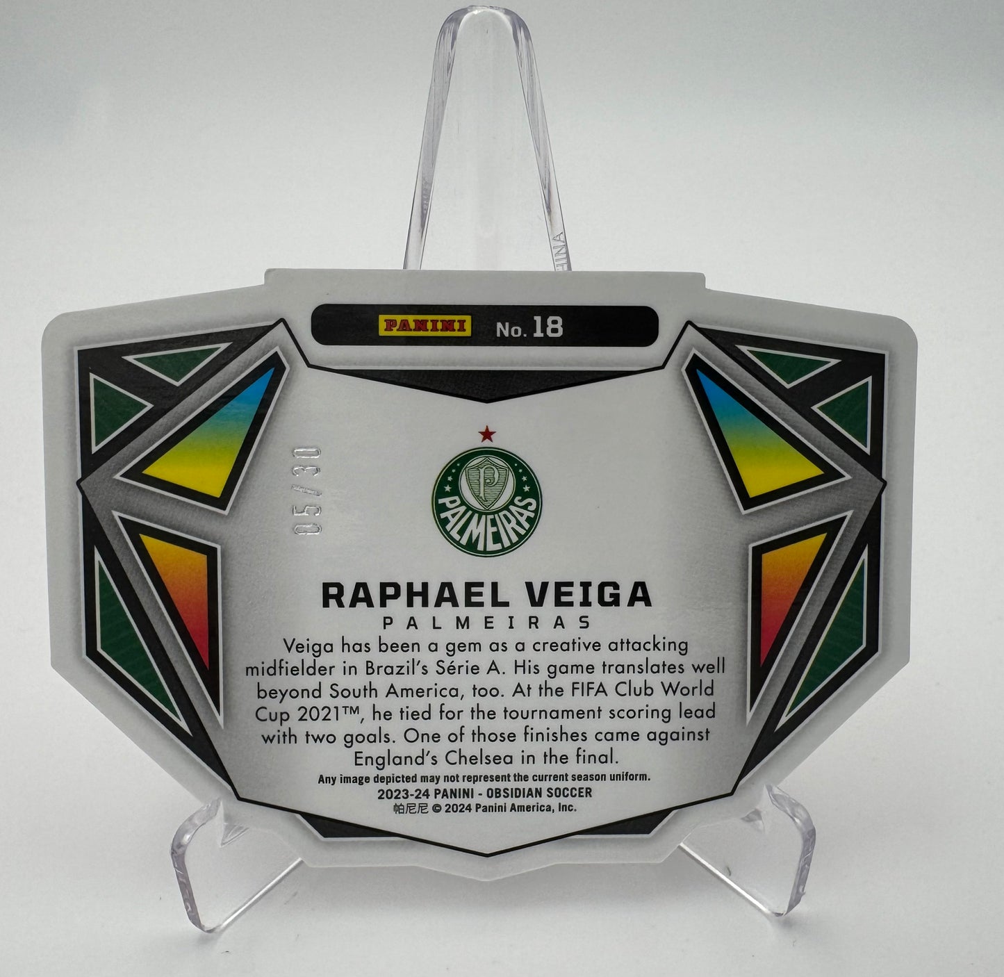 Raphael Veiga RC - Palmeiras - Obsidian 23/24 - Die Cut 05/30
