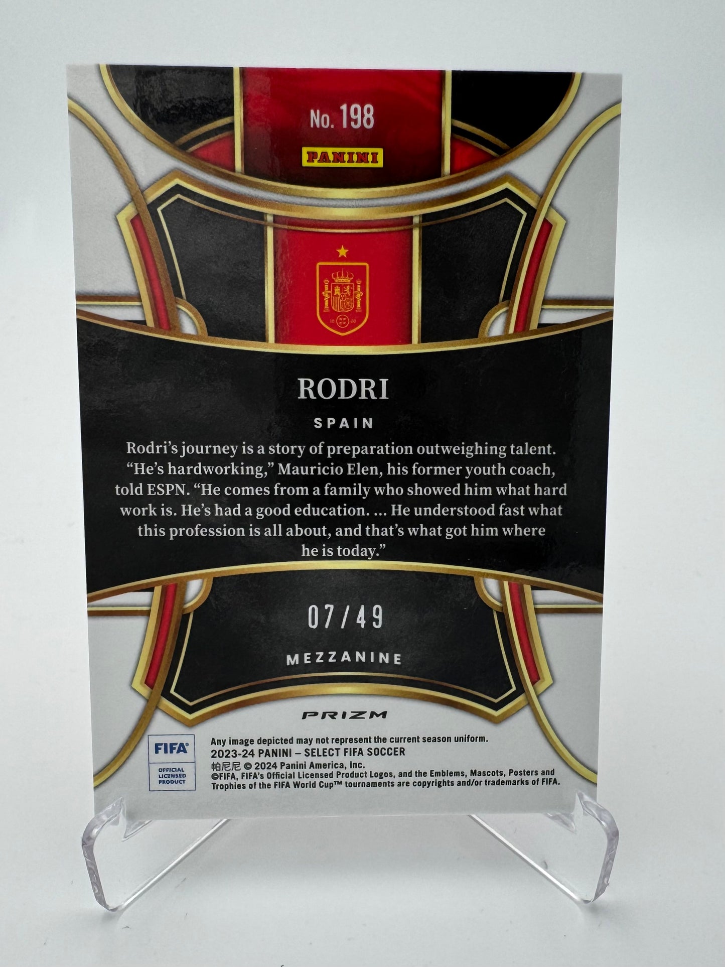 Rodri - SPAIN - Panini Select FIFA 23/24 - 07/49