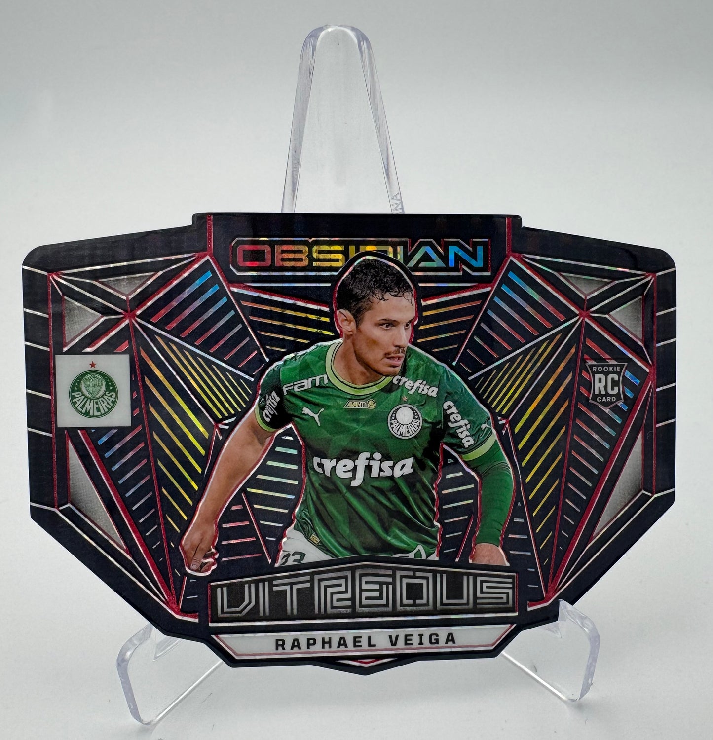 Raphael Veiga RC - Palmeiras - Panini Obsidian 23/24 - Die Cut 55/75
