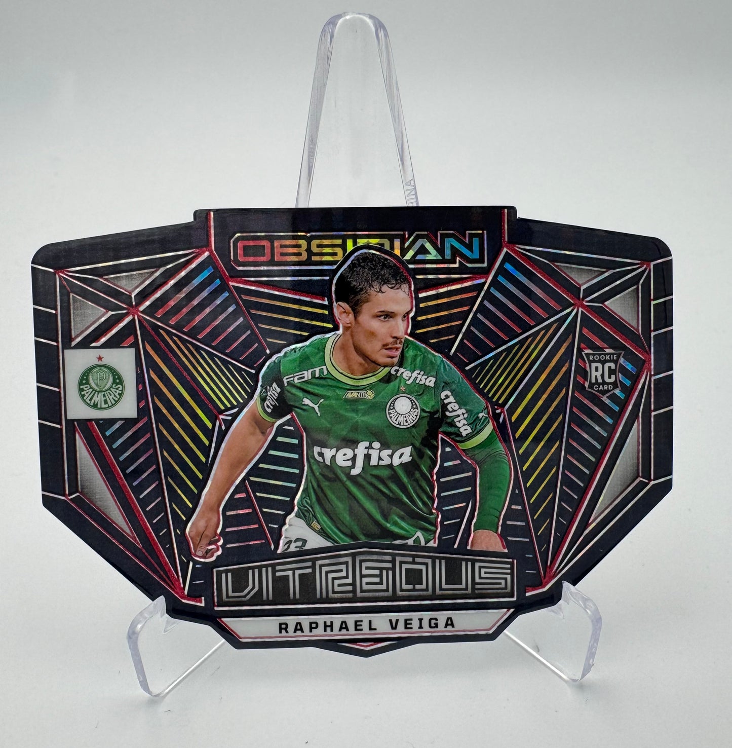 Raphael Veiga RC - Palmeiras - Panini Obsidian 23/24 - Die Cut 14/75