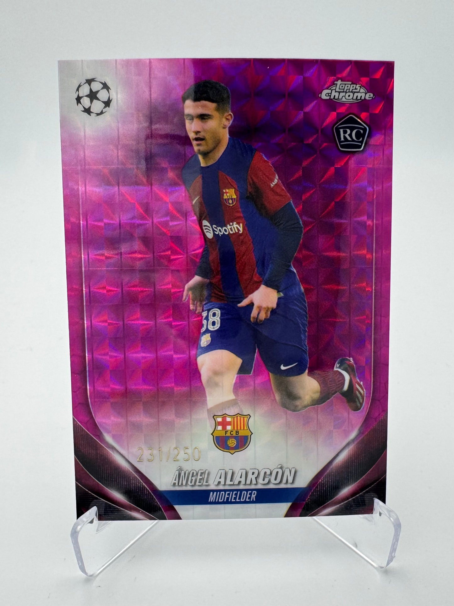 Angel Alarcon RC - FC Barcelona - Topps Chrome UCC 2024 - 231/250