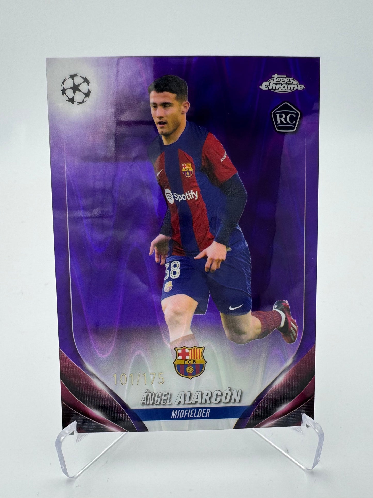 Angel Alarcon RC - FC Barcelona - Topps Chrome UCC 2024 - 101/175