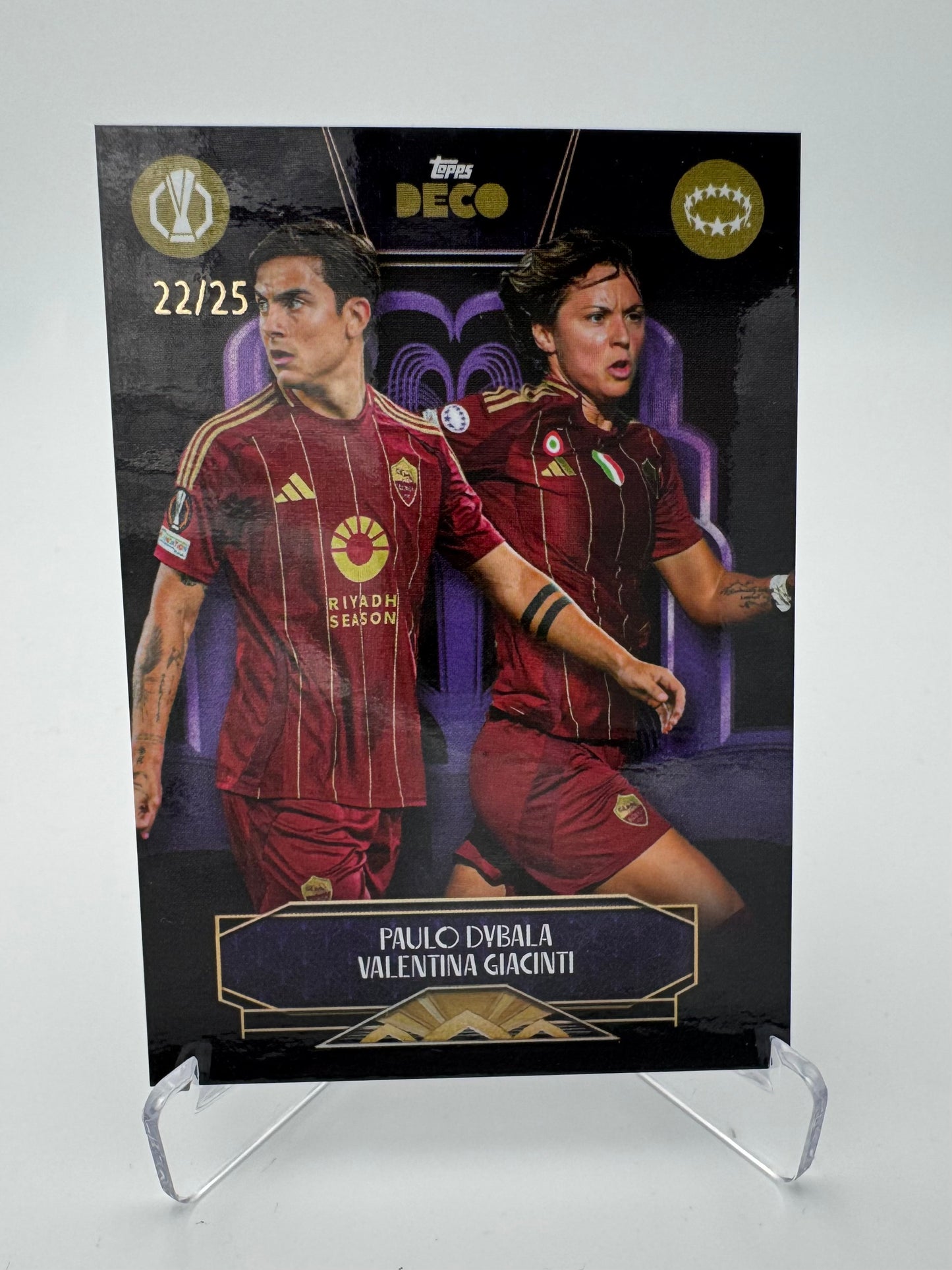 Paulo Dybala & Valentina Giacinti - AS Roma - Topps Deco 2024 - 22/25