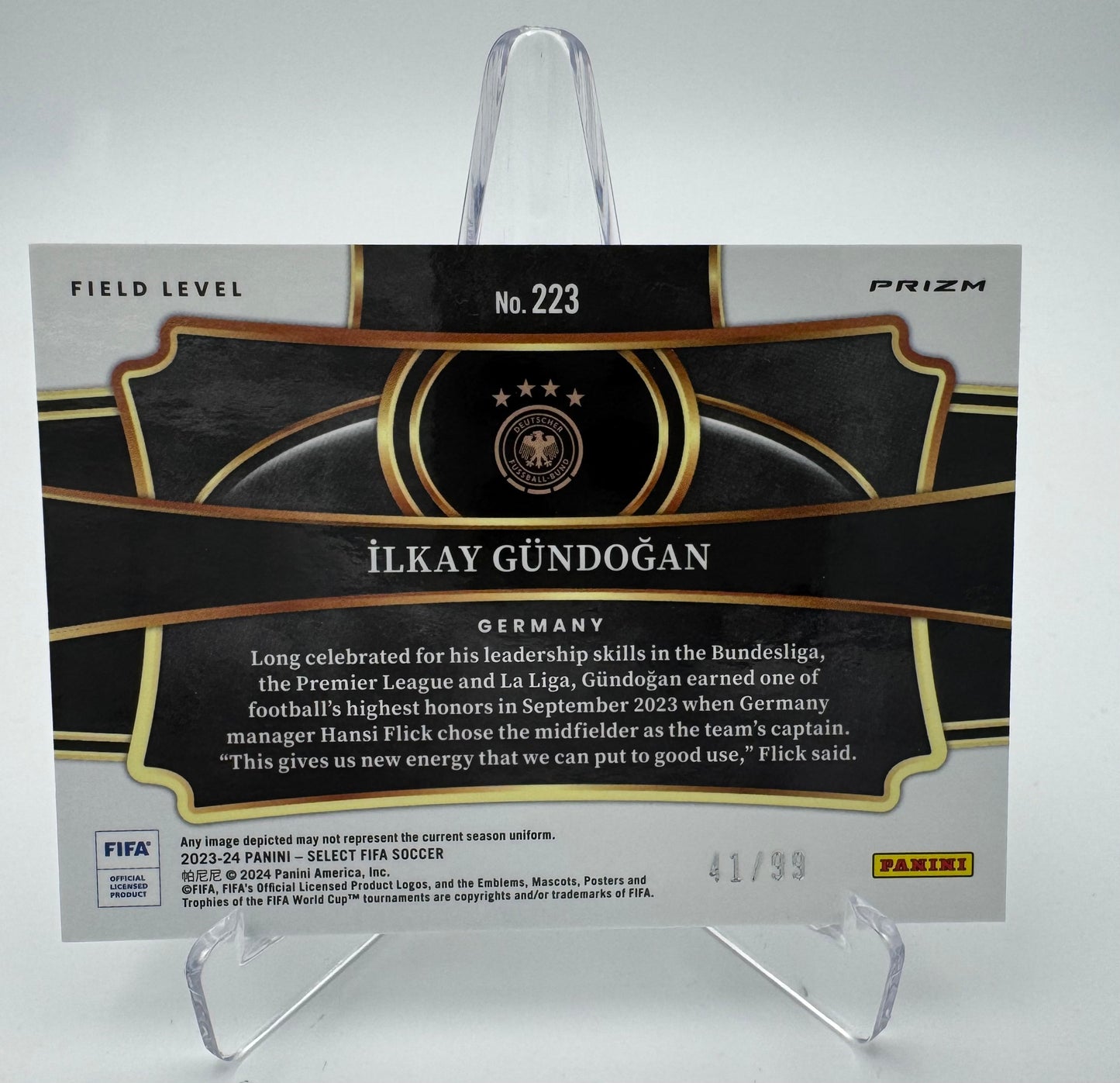 Ilkay Gundogan - GERMANY - Panini Select FIFA 23/24 - 41/99