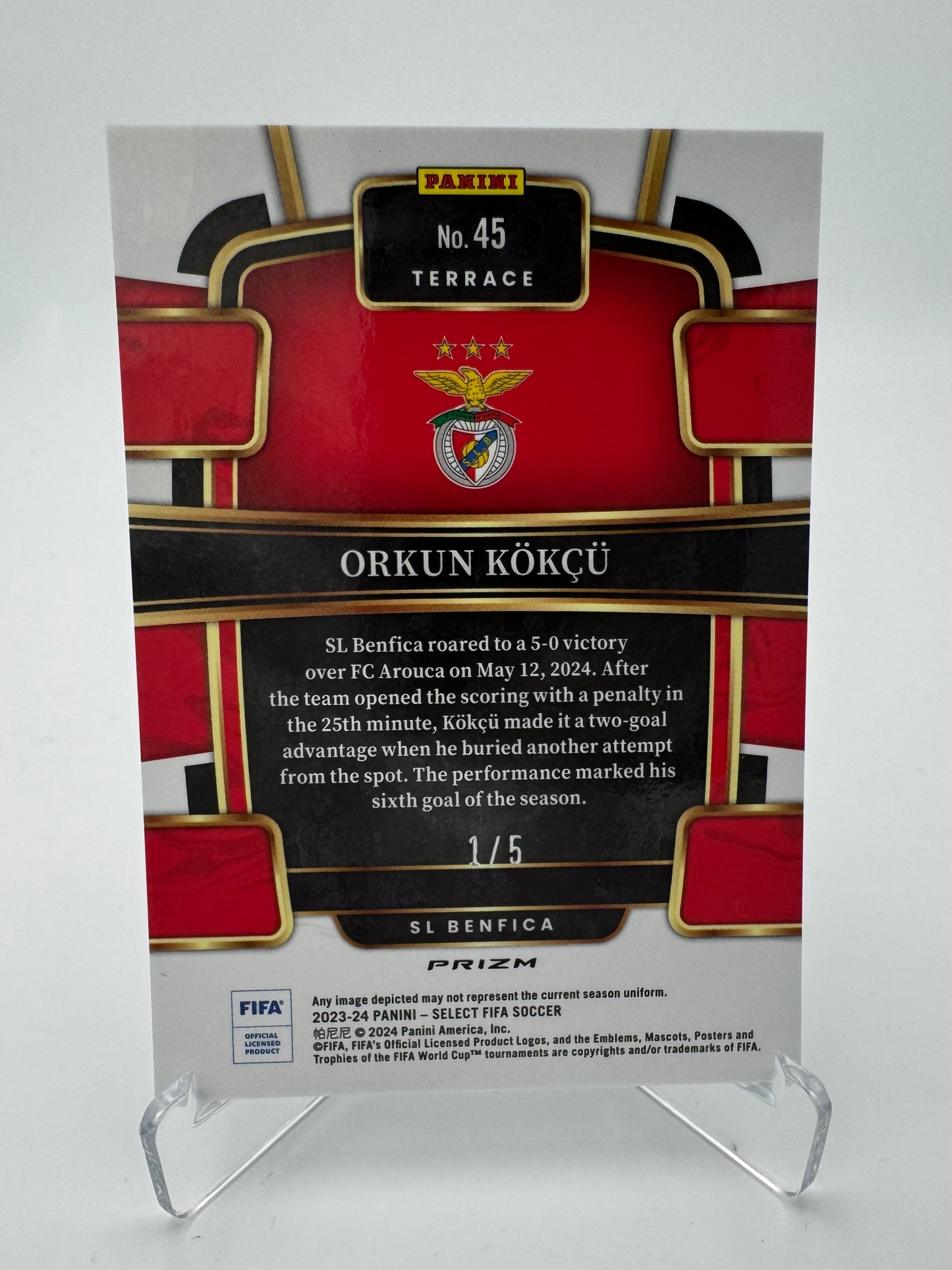 Orkun Kokcu - SL Benfica - Panini Select FIFA 23/24 - 1/5