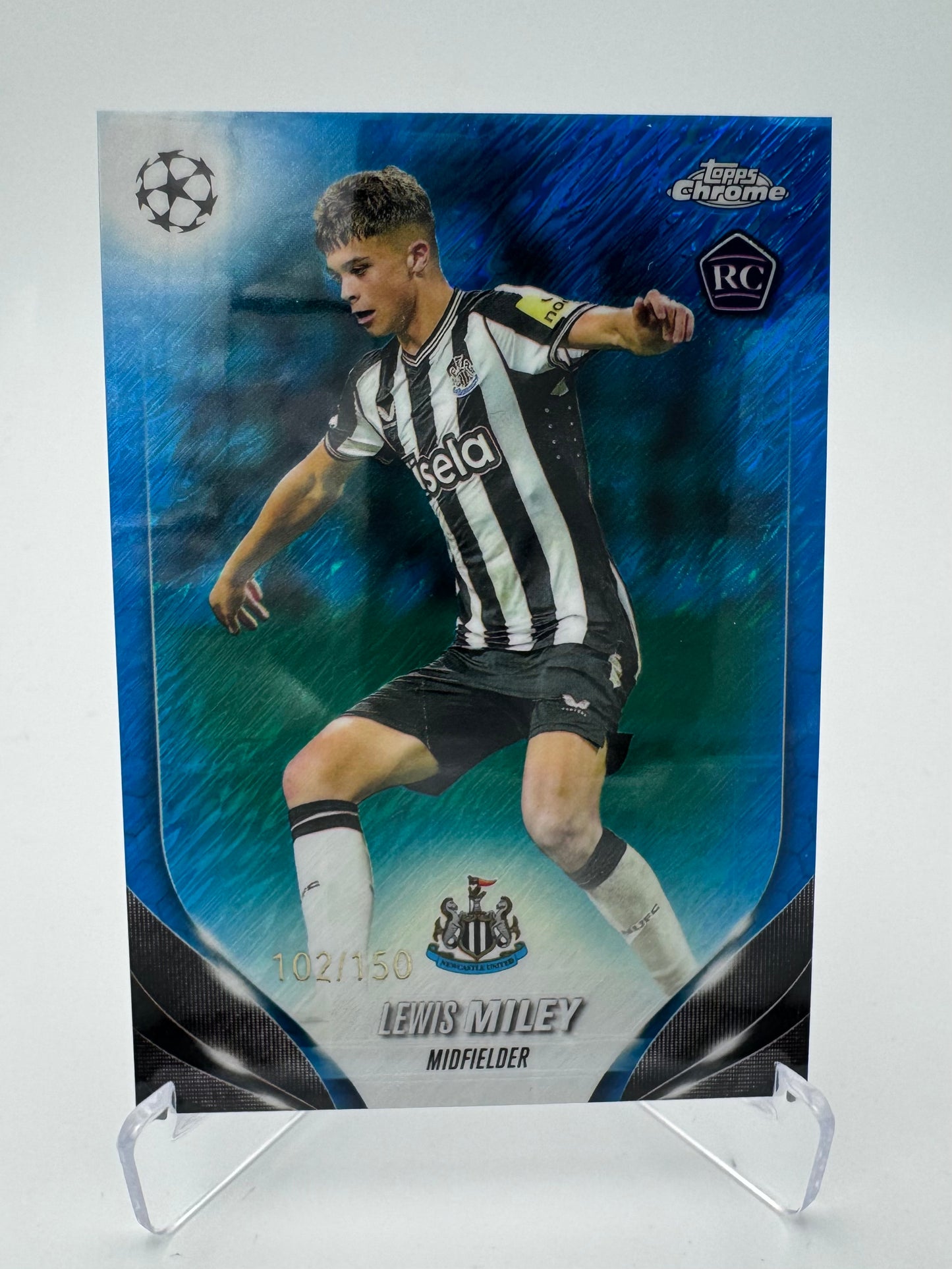 Lewis Milley RC - Newcastle United - Topps Chrome UCC 2024 - 102/150