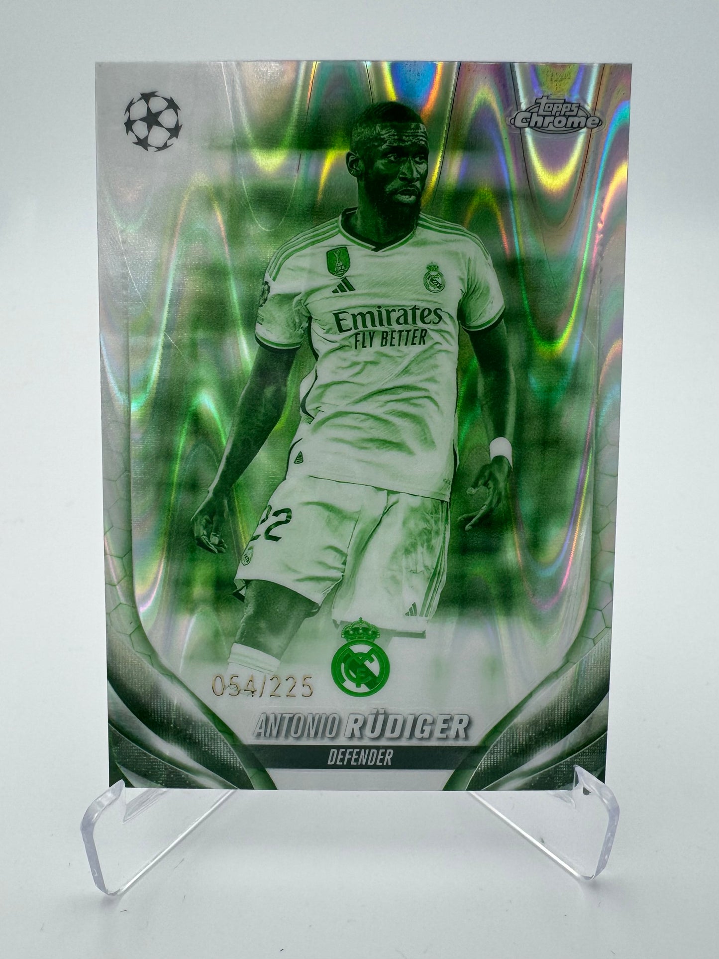 Antonio Rudiger - Real Madrid - Topps UCC Chrome 2024 - 054/225