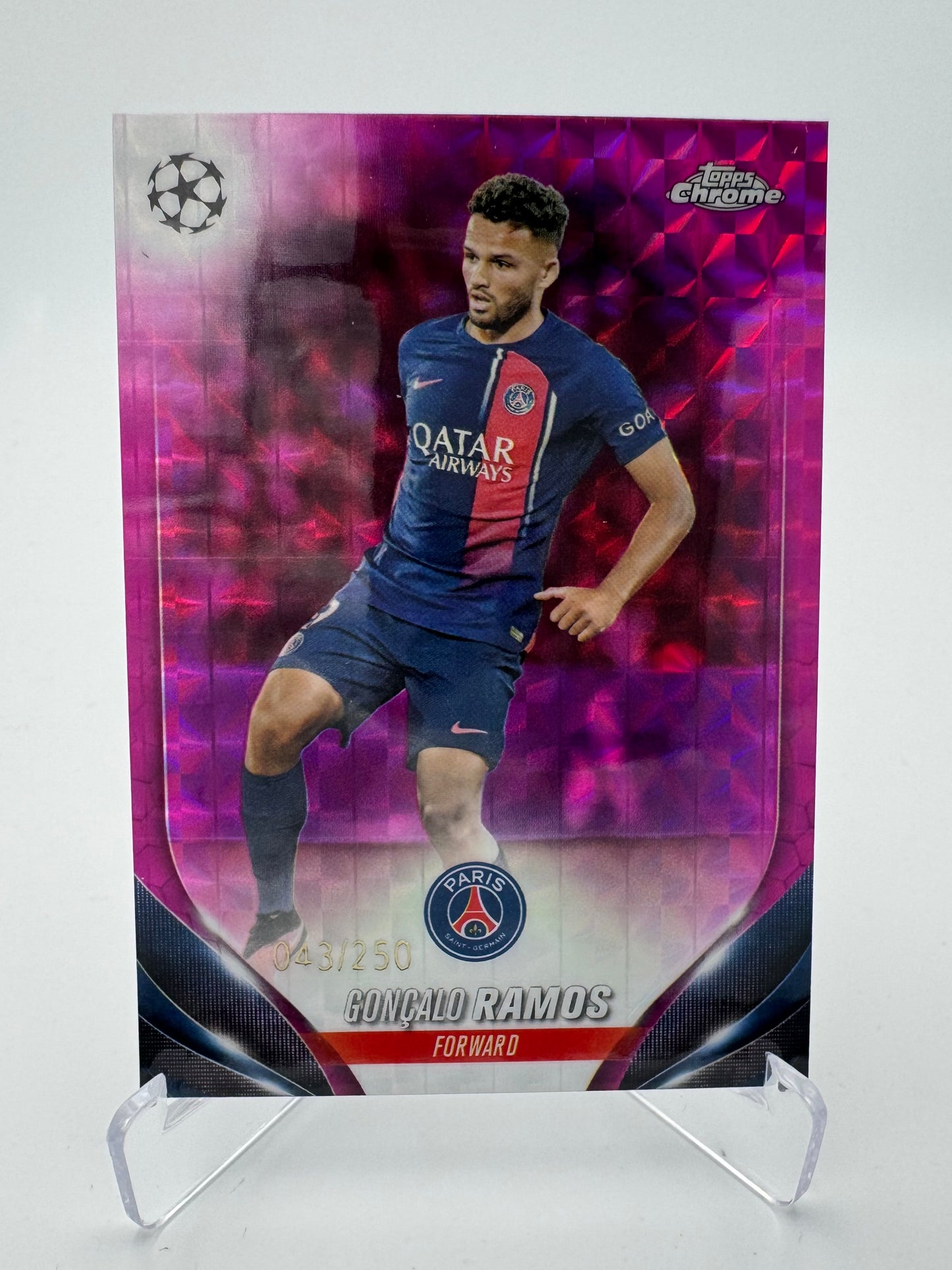 Gonçalo Ramos - Paris Saint Germain - Topps Chrome UCC 2024 - 043/250