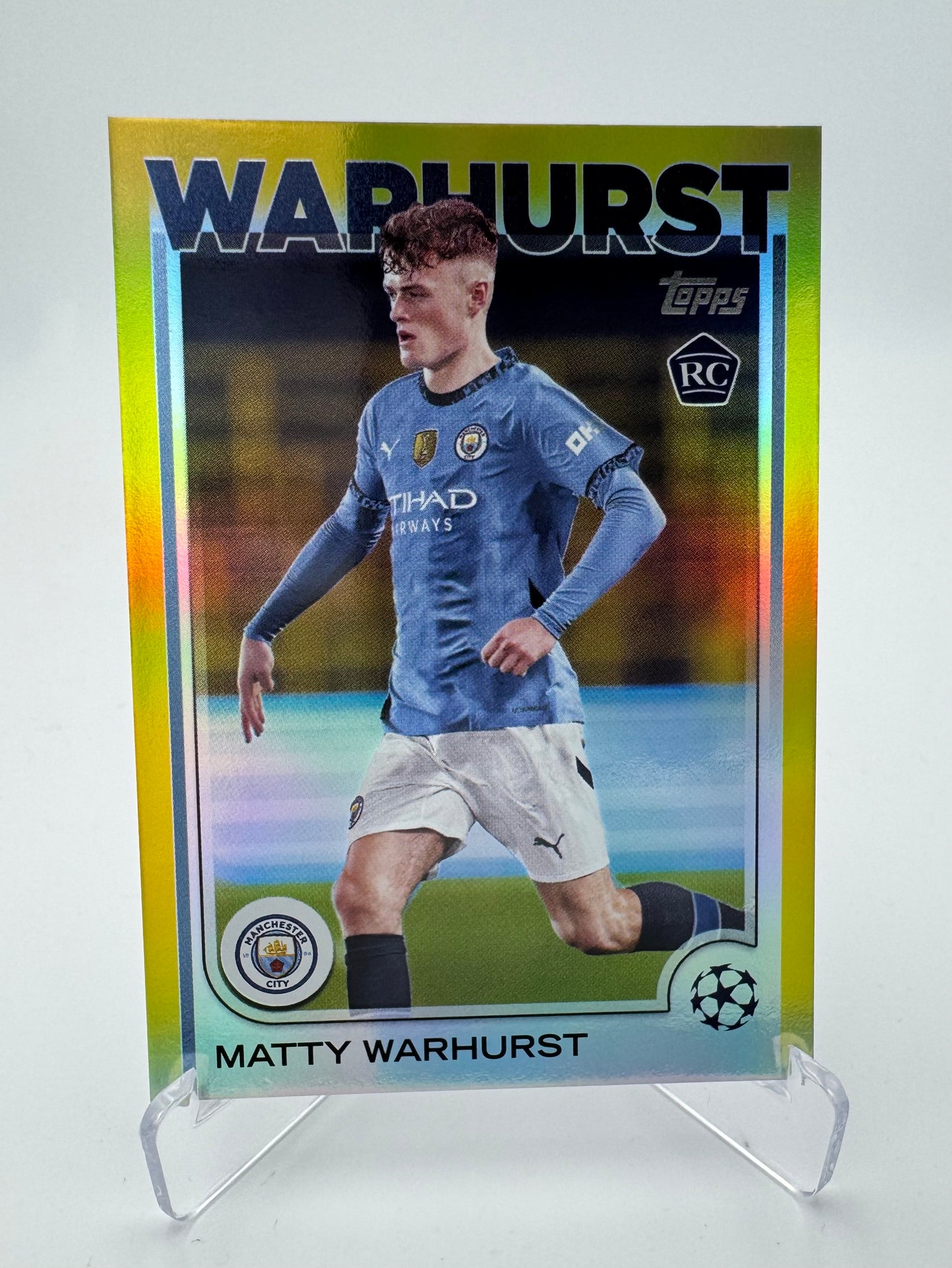 Matty Warhurst RC - Manchester City - Topps UCC 2025 - 158/175