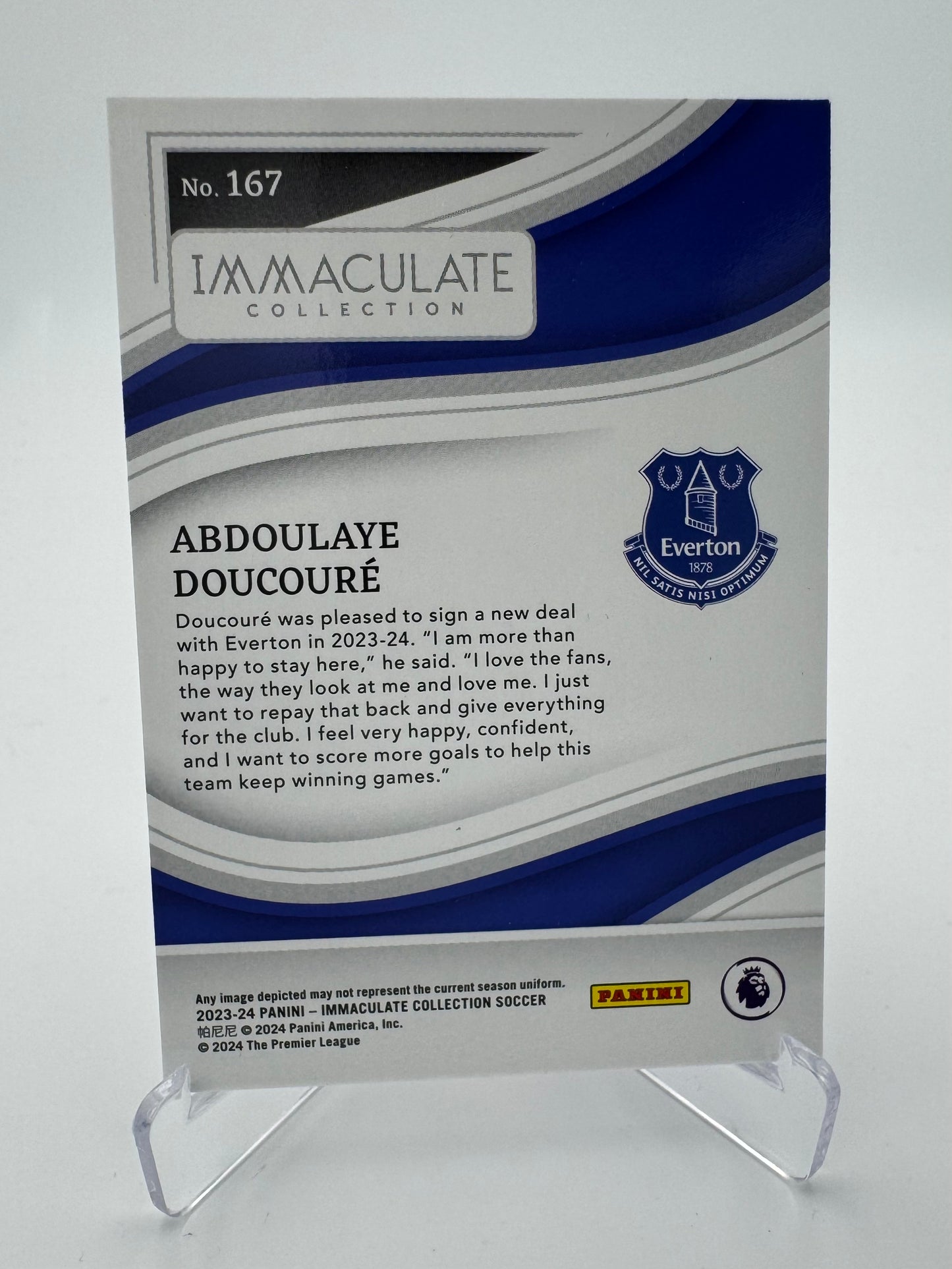 Abdoulaye Doucouré - Everton - Panini Immaculate 23/24 - 51/60
