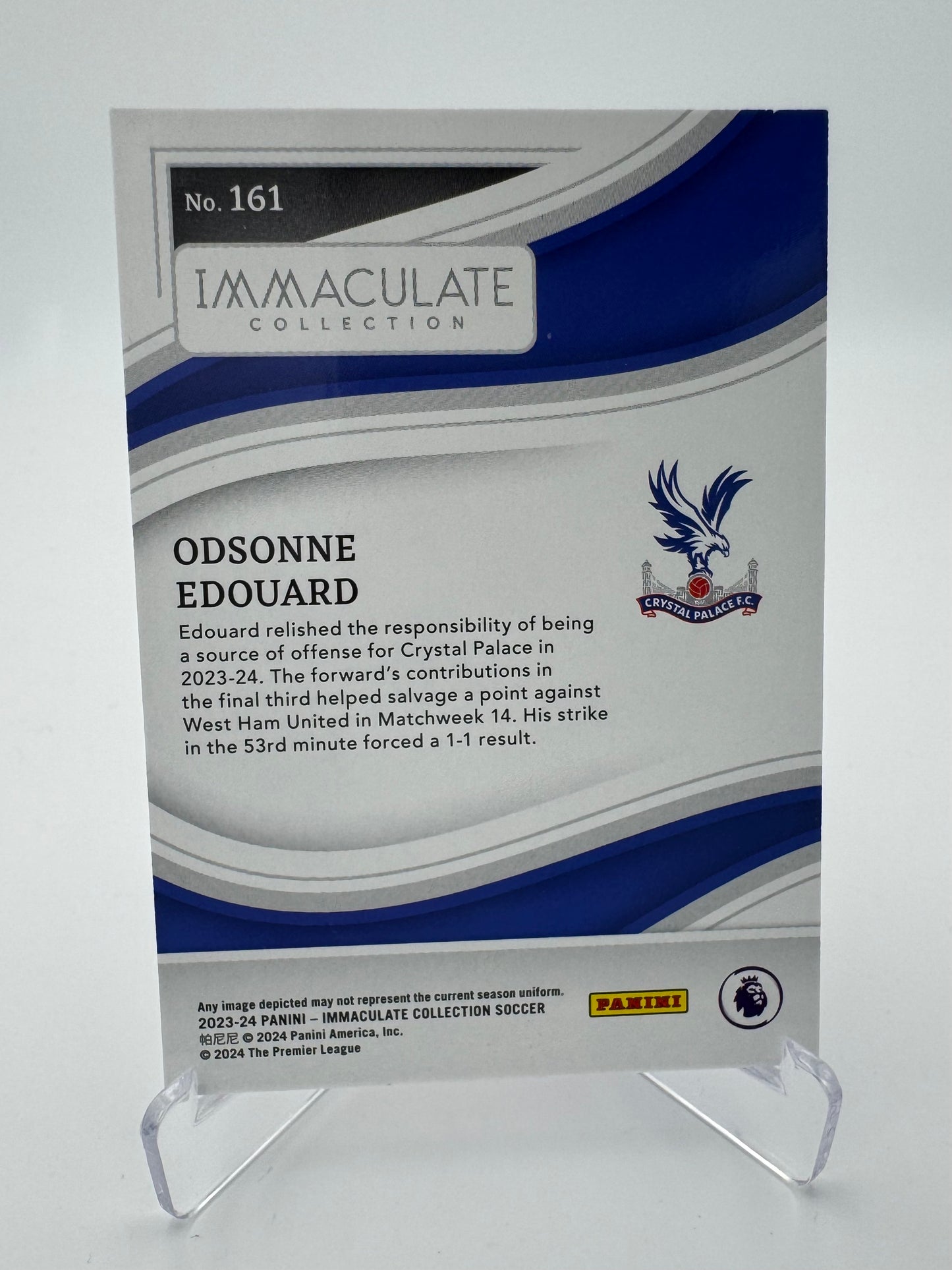Odsonne Edouard - Crystal Palace - Panini Immaculate 23/24 - 45/60